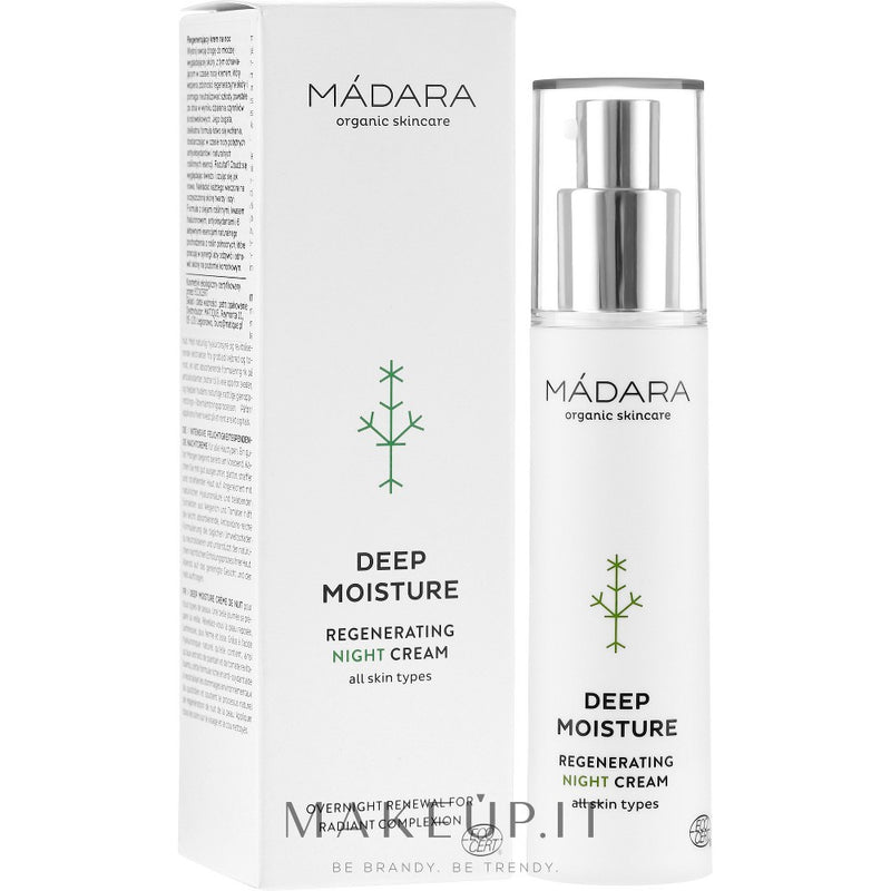 Mádara Deep Moisture regenererende natcreme 50 ml