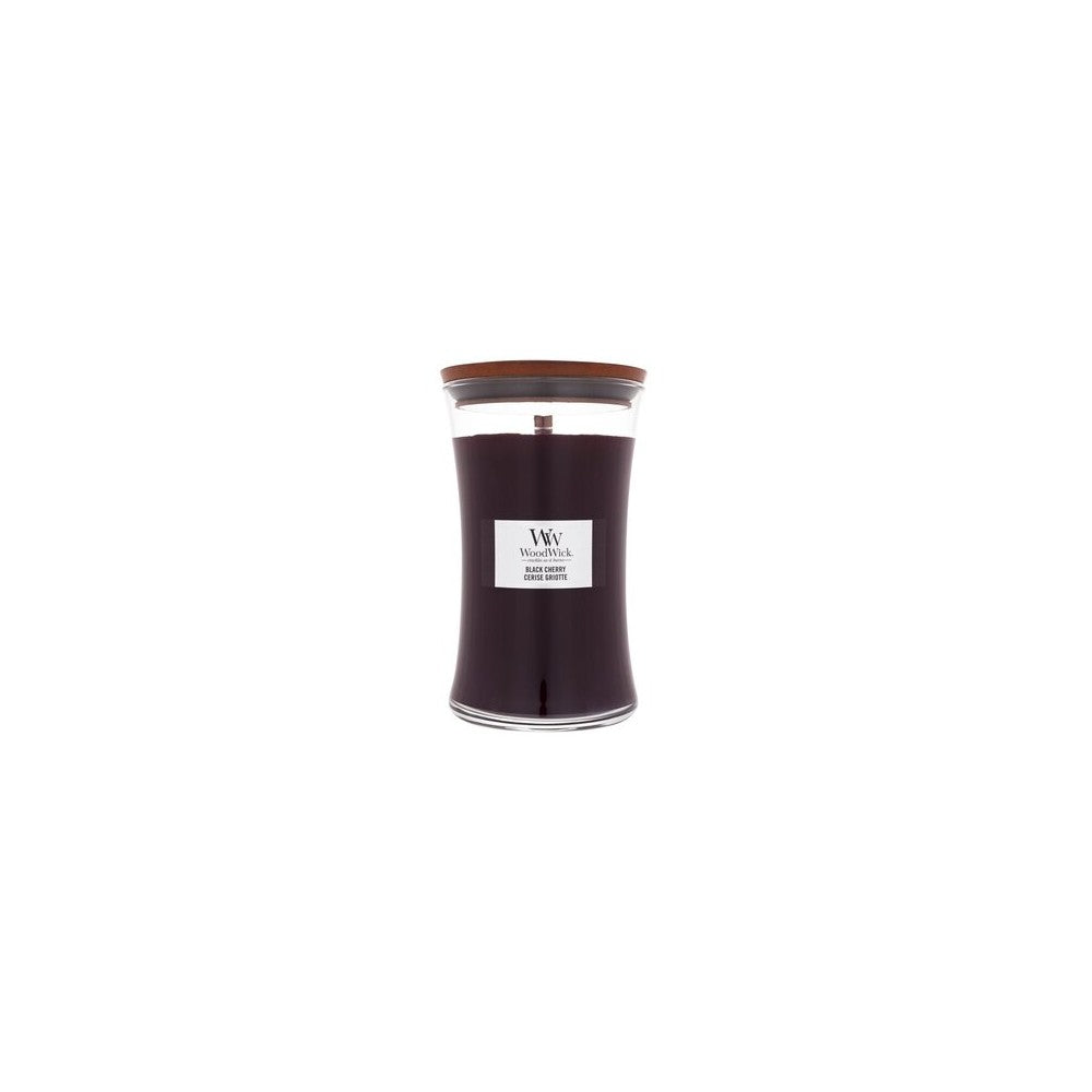 Woodwick Świeca zapachowa Black Cherry z drewnianym knotem 609,5 g