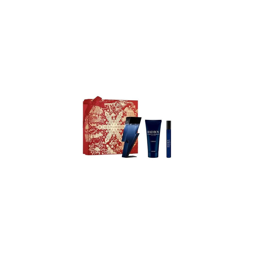 Carolina Herrera Bad Boy Cobalt Eau De Perfume Spray 100 ml, set van 3 stuks