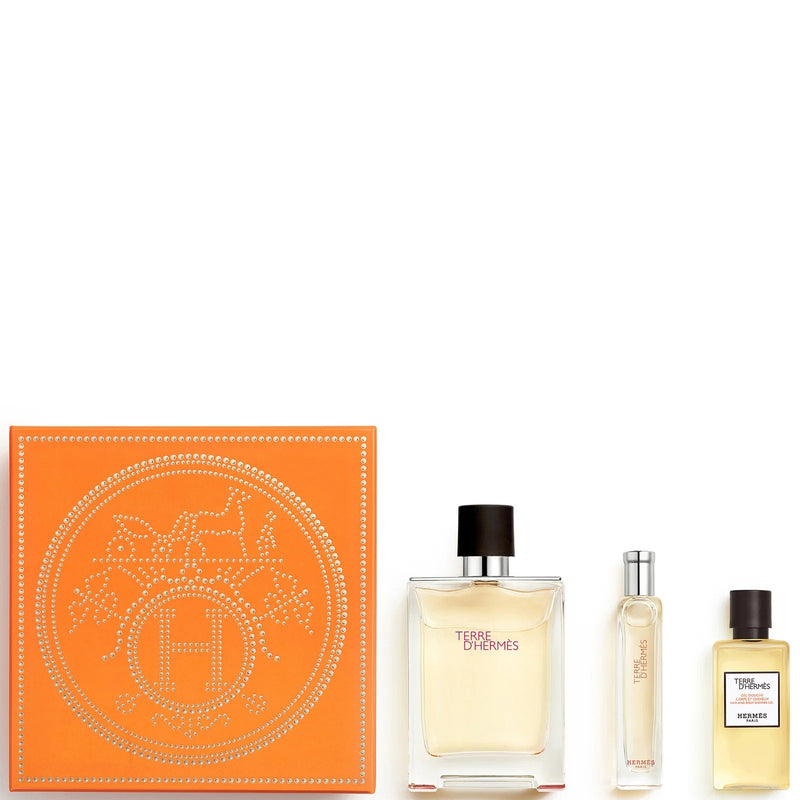 Set Hermès Terre Hermes Edt 100 ml Gel 40 ml Mini 15 ml@