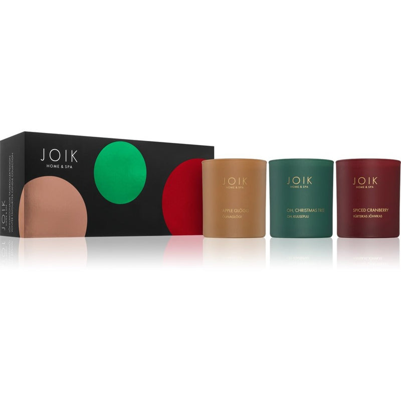 JOIK Home & Spa Christmas Selection duftlys gavepakke 3× 150 g