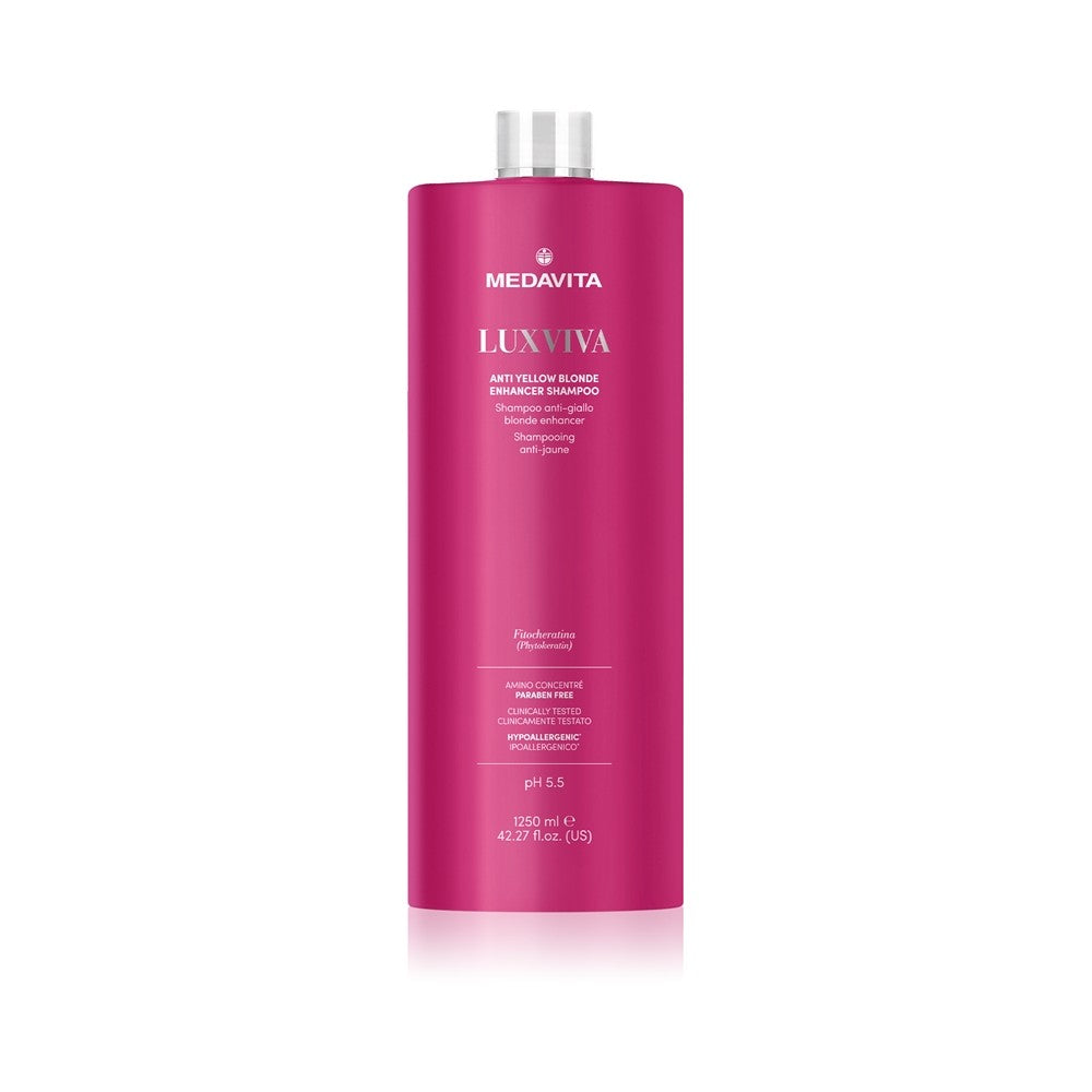 Medavita LUXVIVA Anti-Yellow Dye Protection Shampoo pro blond vlasy 1250 ml