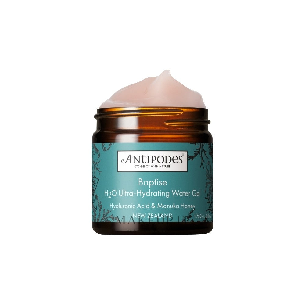 Antipodes Baptise H₂O Gel crème-gel hydratant léger pour le visage 60 ml