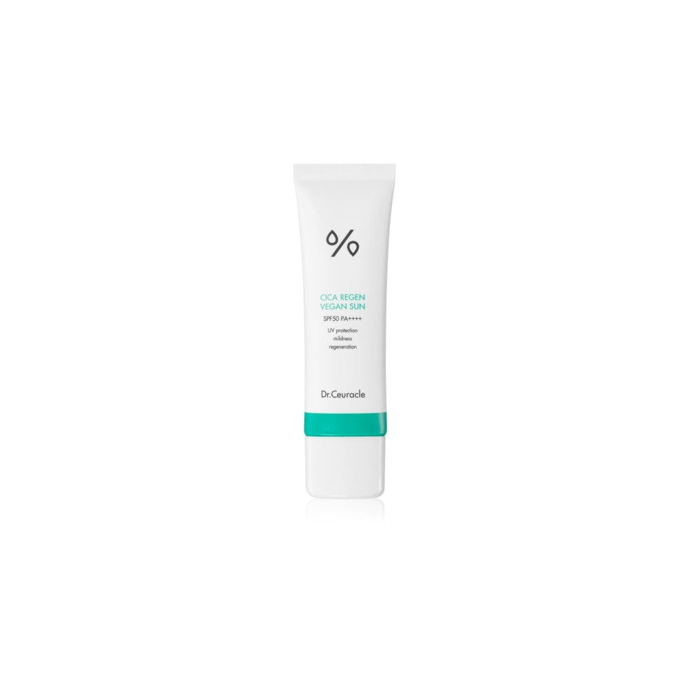 Dr.Ceuracle Cica Regen Vegansk lindrende beskyttende emulsion SPF 50+ 50 ml