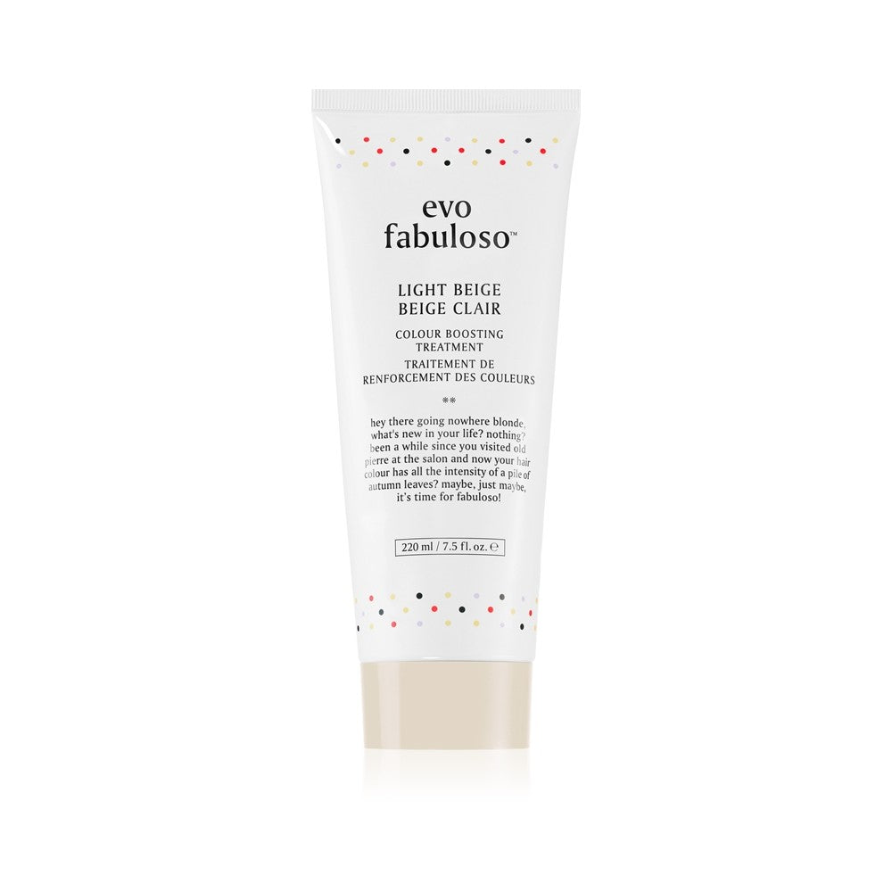 EVO Tratament Fabuloso Color Boosting Conditioner pentru a îmbunătăți culoarea părului Bej deschis 220 ml