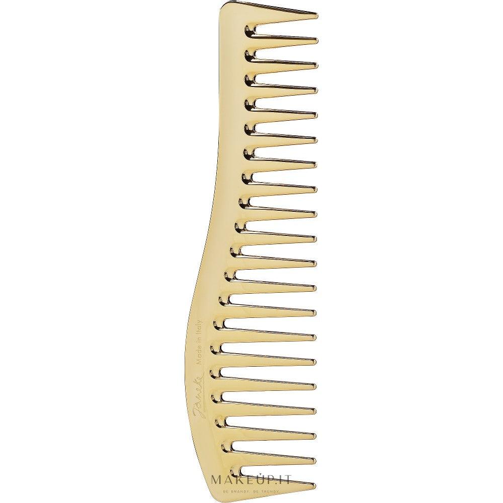 Janeke Gold Line Wavy haarkam voor het aanbrengen van gelproducten 18,5 x 5 cm