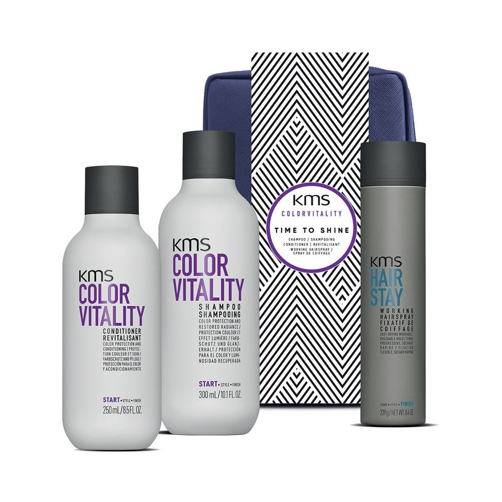 KMS Color Vitality Time to Shine gaveæske til farvet hår 1 stk