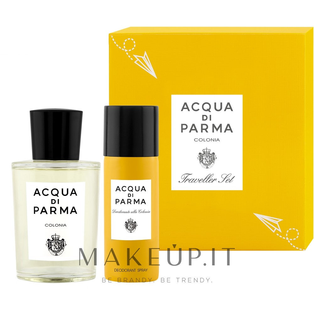 Reisesett Acqua di Parma: Spray Deodorant Antiperspirant Cologne Men 50 ml + Eau De Cologne Cologne Menn 100 ml