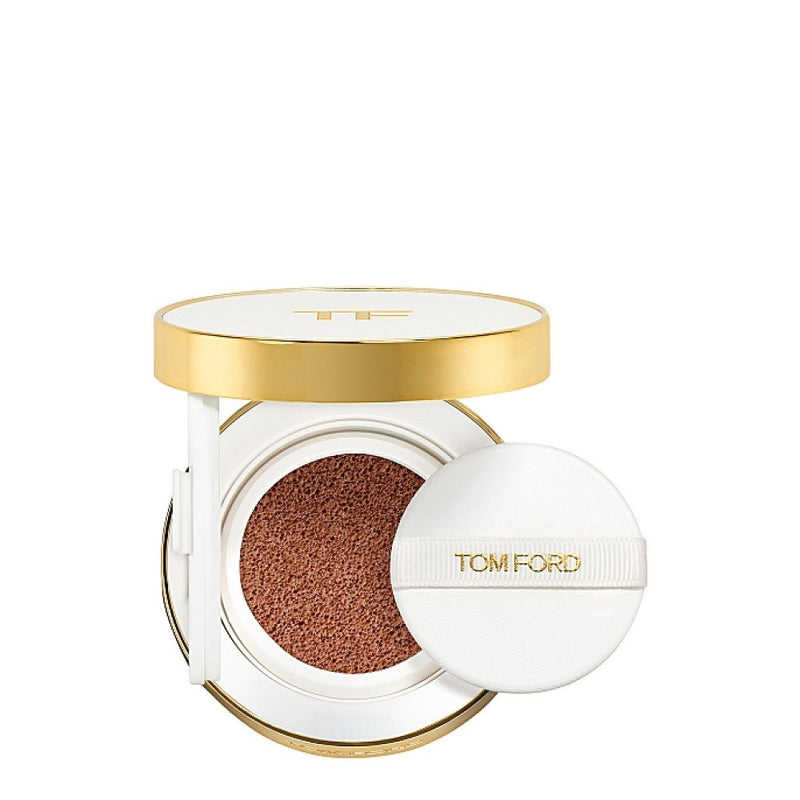 Base de maquillaje compacta Soleil Glow Tone Up de Tom Ford en tono bronce oscuro FPS 40, recambio de 12 g