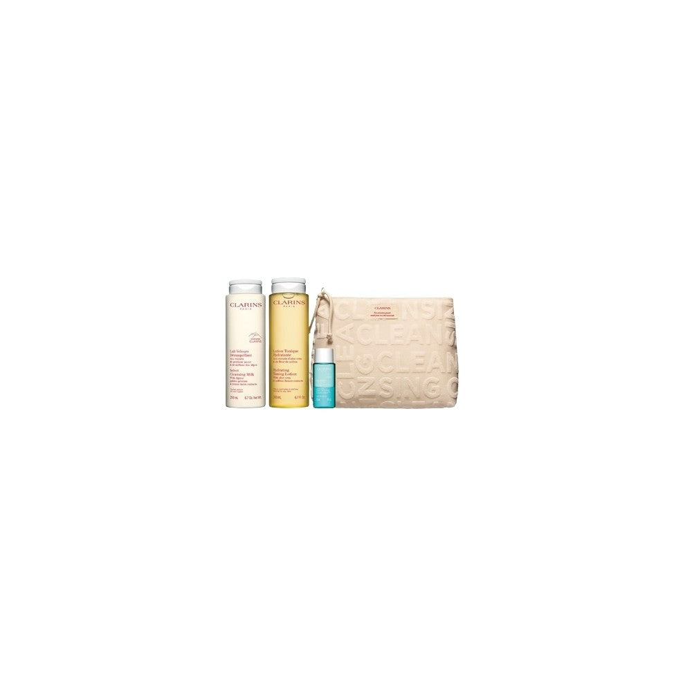 Clarins De Essentials Set Hydraterende Reiniging Normale tot Droge Huid