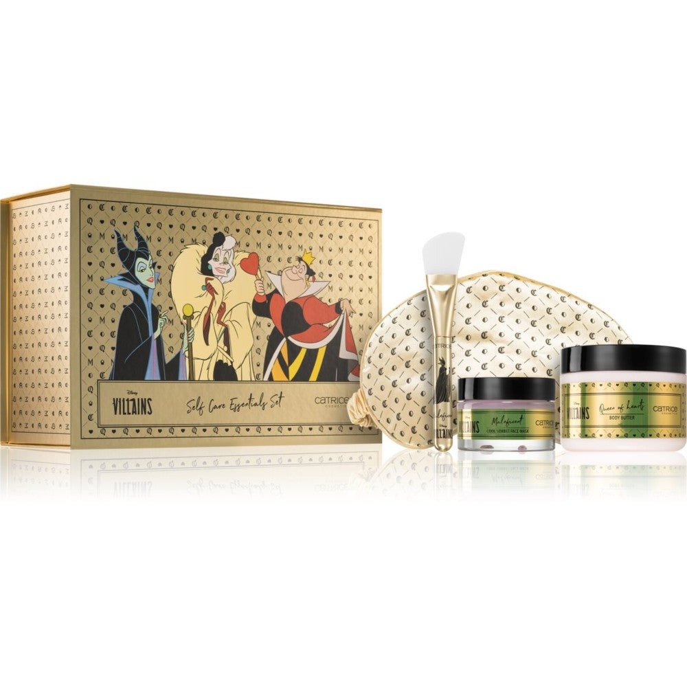 Catrice Disney Villains Self Care Essentials gavesæt til ansigt og krop maschera ansigt 50 ml + kropssmør 250 ml + applikator + Maschera om natten