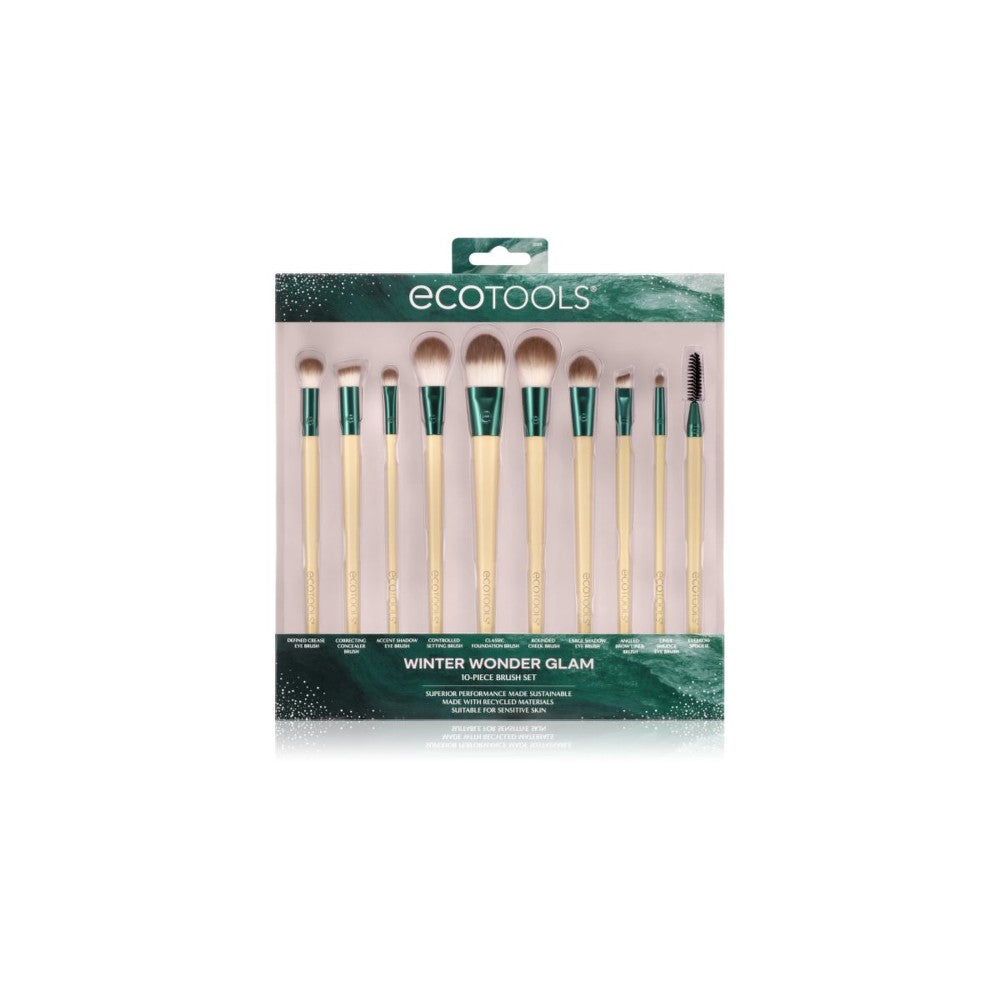 EcoTools Winter Wonder Glam 10-delers børstesett