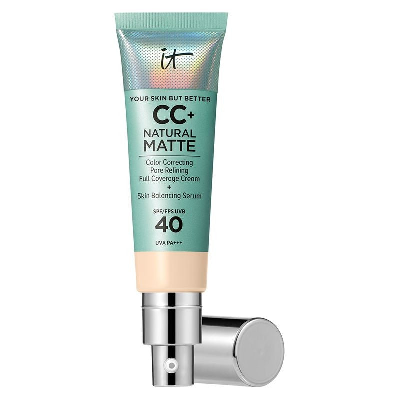 IT Cosmetics Your Skin But Better CC+ 크림 내추럴 매트 매티파잉 파운데이션 SPF 40 여성용 페어 웜 32ml