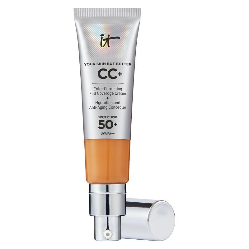 IT Cosmetics Your Skin But Better CC+ 풀 커버리지 파운데이션 SPF 50+ 여성용 탄 리치 32ml