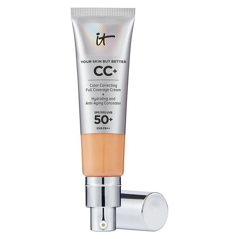 IT Cosmetics Your Skin But Better CC+ Full Coverage Foundation SPF 50+ til kvinder Neutral Tan 32ml