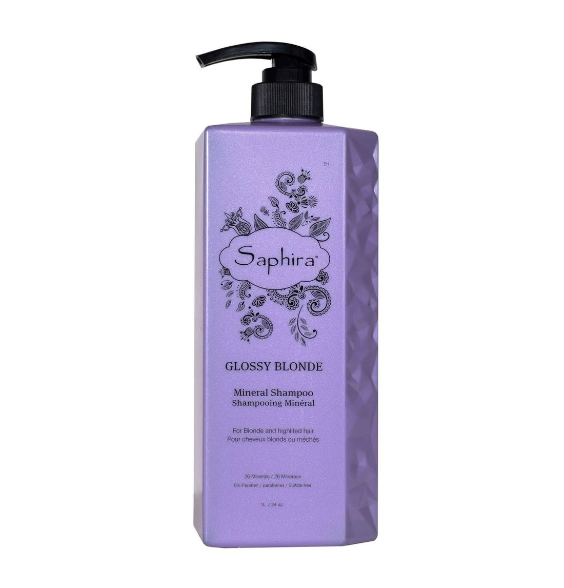 Saphira グロッシーブロンド ミネラル豊富なヘアカラーシャンプー ブロンドヘア用 1000 ml