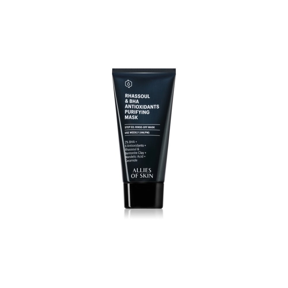 Allies of Skin Rhassoul &amp; BHA-antioxidanten maschera diepe reiniging 50 ml