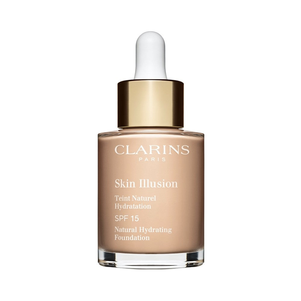 Clarins Skin Illusion Naturalny Rozświetlający Podkład Nawilżający SPF 15 Kolor 102.5C Porcelain 30ml