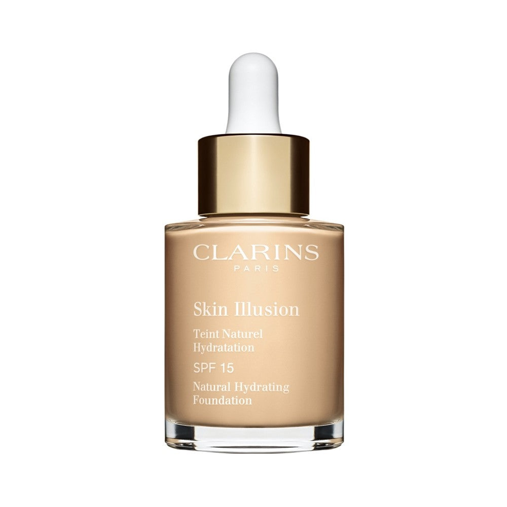 Clarins Skin Illusion Naturalny Rozświetlający Nawilżający Podkład SPF 15 Kolor 101W Len 30ml