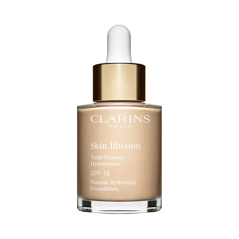 Clarins Skin Illusion Naturalny Rozświetlający Nawilżający Podkład SPF 15 Kolor 103N Kość Słoniowa 30ml