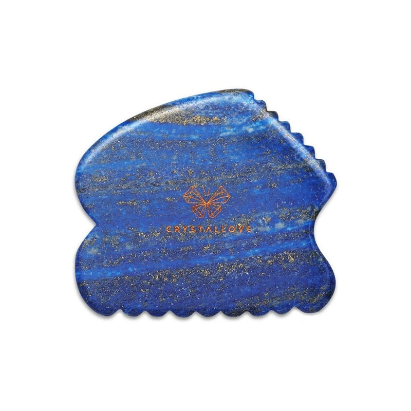 Crystallove Lapis Lazuli Contour Gua Sha Massageverktyg
