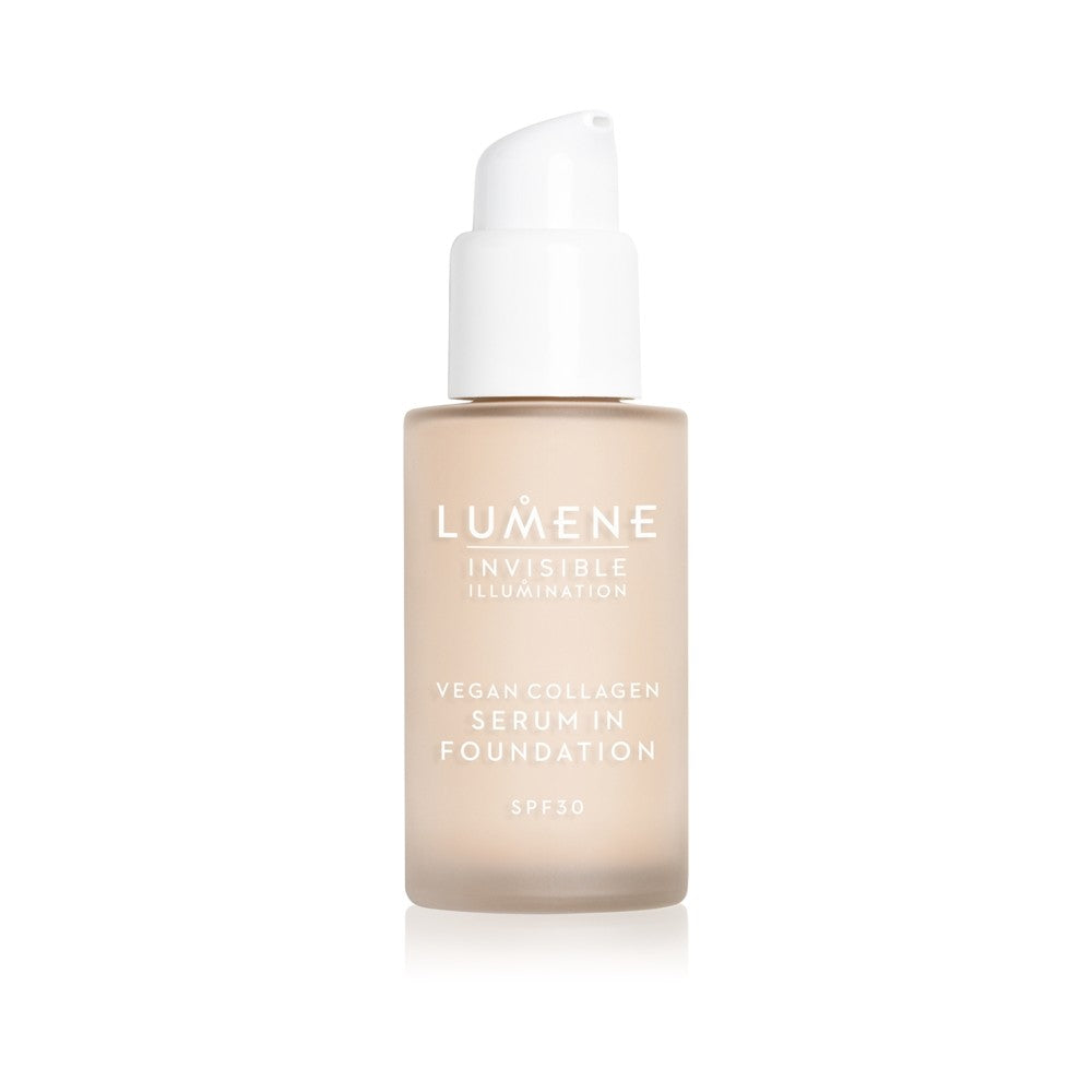 Lumene Invisible Illumination Vegan Collagen Легкая питательная тональная сыворотка SPF 30 00 30 мл