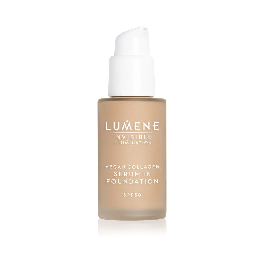 Lumene Invisible Illumination Vegan Collagen Легкая питательная тональная сыворотка SPF 30 4 30 мл