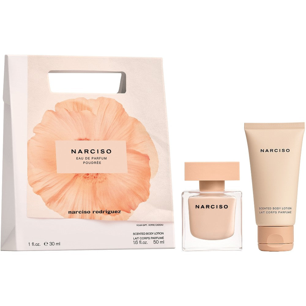 narciso rodriguez NARCISO POUDRÉE קופסת מתנה לנשים או דה פרפיום 30 מ"ל + חלב גוף 50 מ"ל