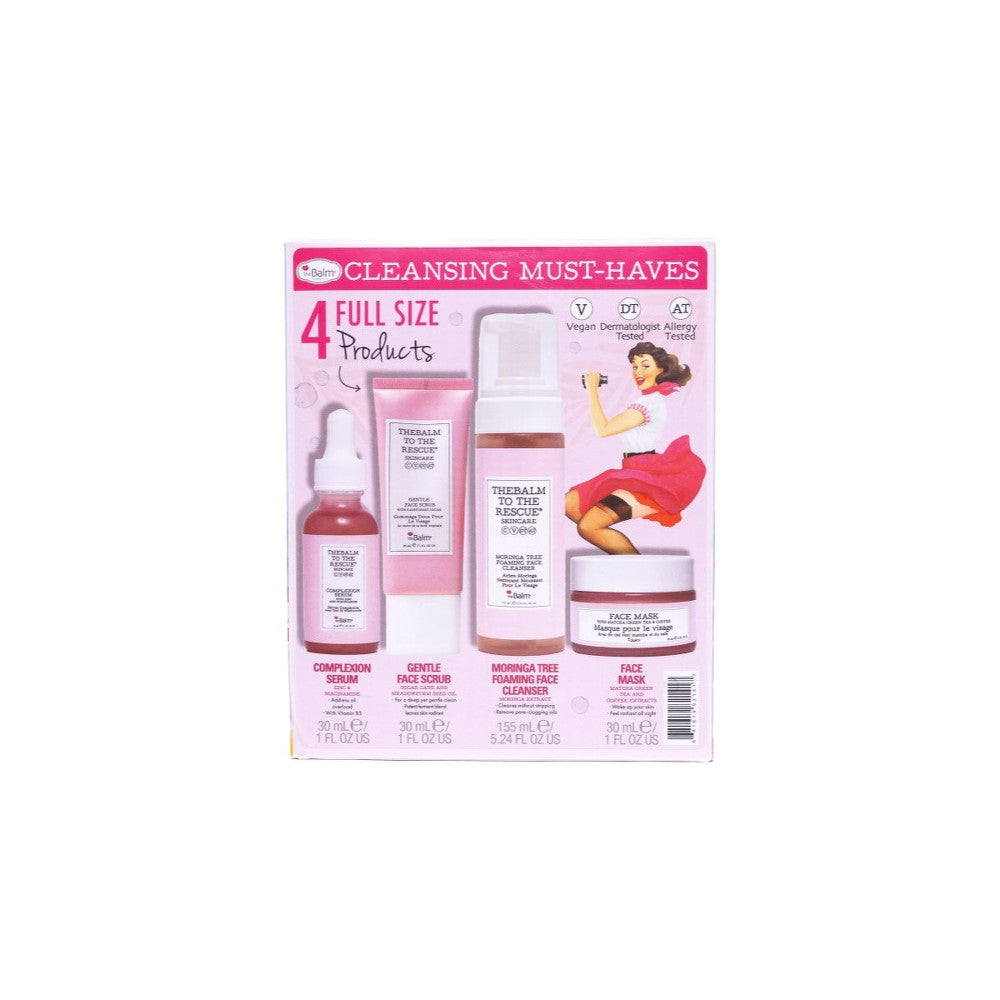 theBalm 完璧な肌洗浄のためのTo The Rescue® スキンケアコレクションギフトセット