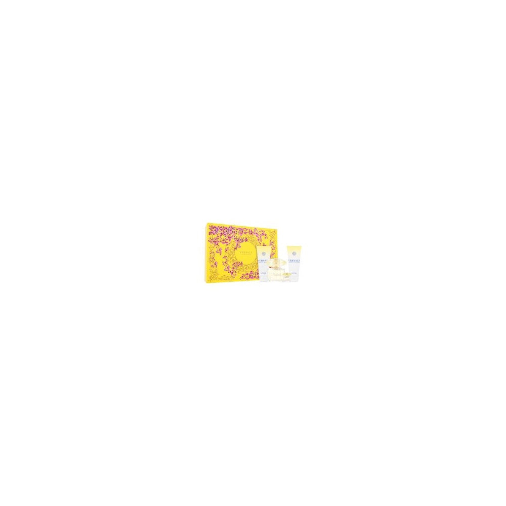 Versace Estuche de regalo para mujer Yellow Diamond Eau de Toilette 90 ml + Leche corporal perfumada 100 ml + Gel de ducha perfumado 100 ml + Eau de Toilette 5 ml