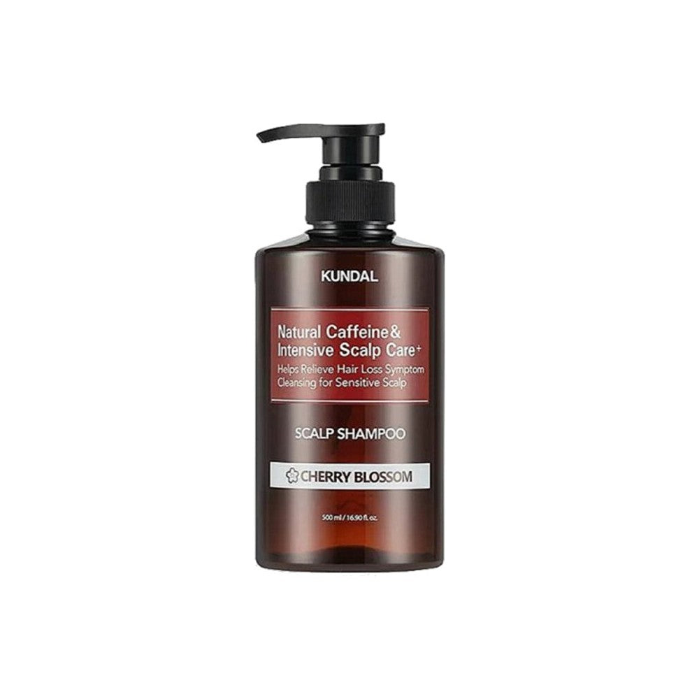 KUNDAL Caffeine Cherry Blossom přírodní šampon proti vypadávání vlasů 500 ml