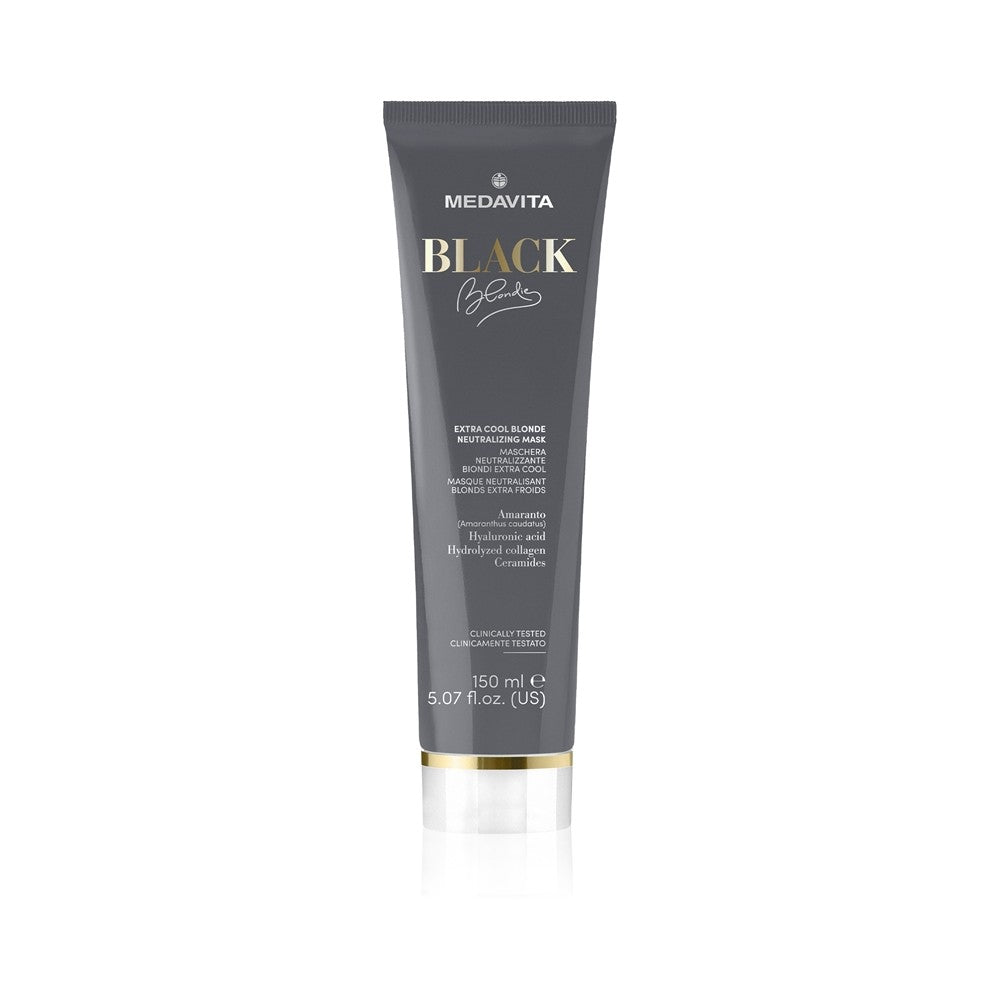 Medavita 블랙 블론디 엑스트라 쿨 블론드 maschera 염색모용 천연 중화제 150ml