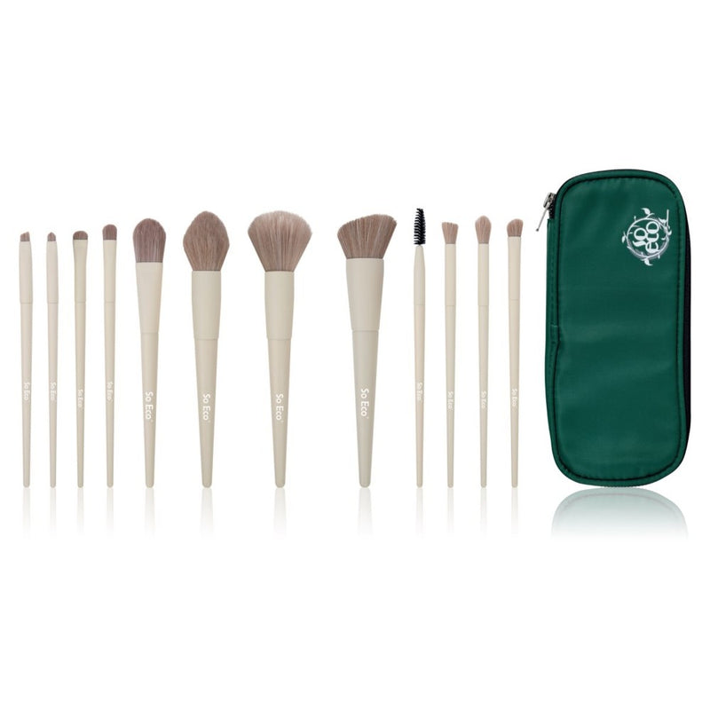 So Eco Flawless Набор из 12 кистей-спонжей для макияжа лица с футляром
