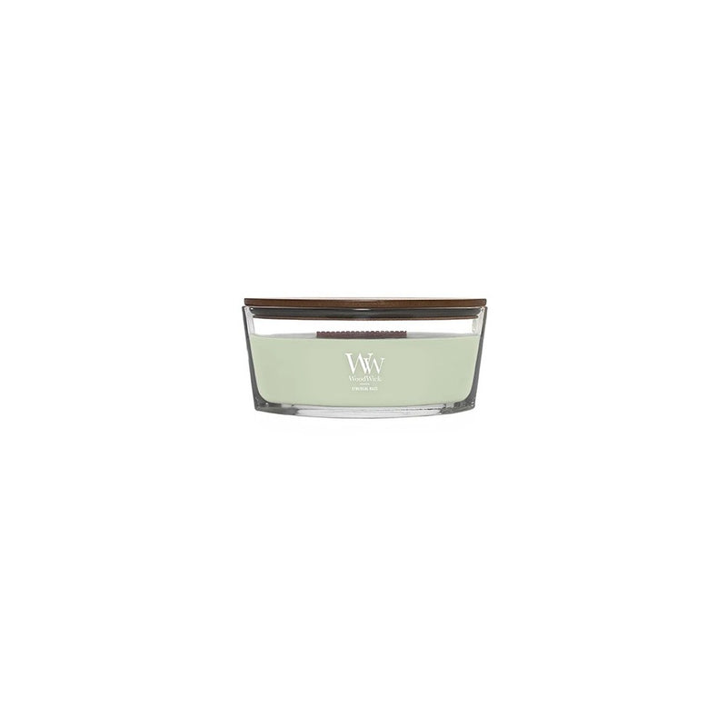Woodwick Æterisk Haze duftlys med trævæge (Hearthwick) 16 oz