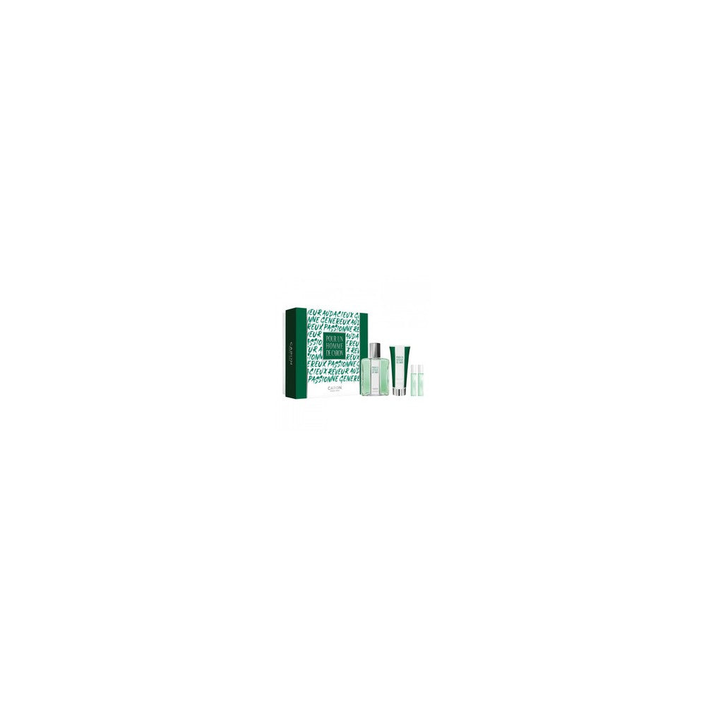 Caron ギフトセット Caron EDT 125 ml、シャワージェル 75 ml、ミニチュア ル マタン EDT 5 ml、ミニチュア ル ソワール EDP 5 ml（男性用）