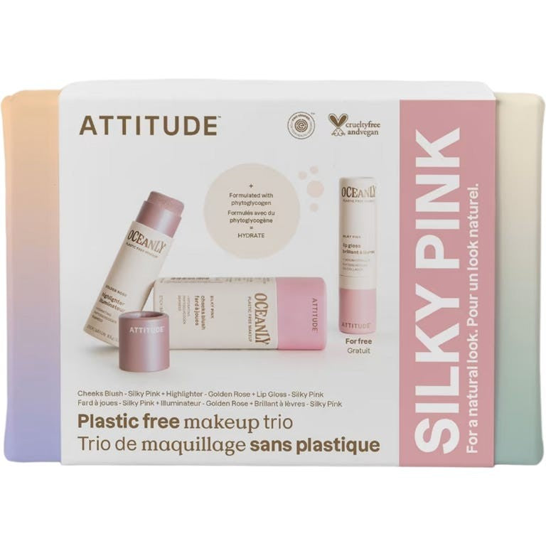 Attitude Dárková sada dekorativní kosmetiky Oceanly Silky Pink