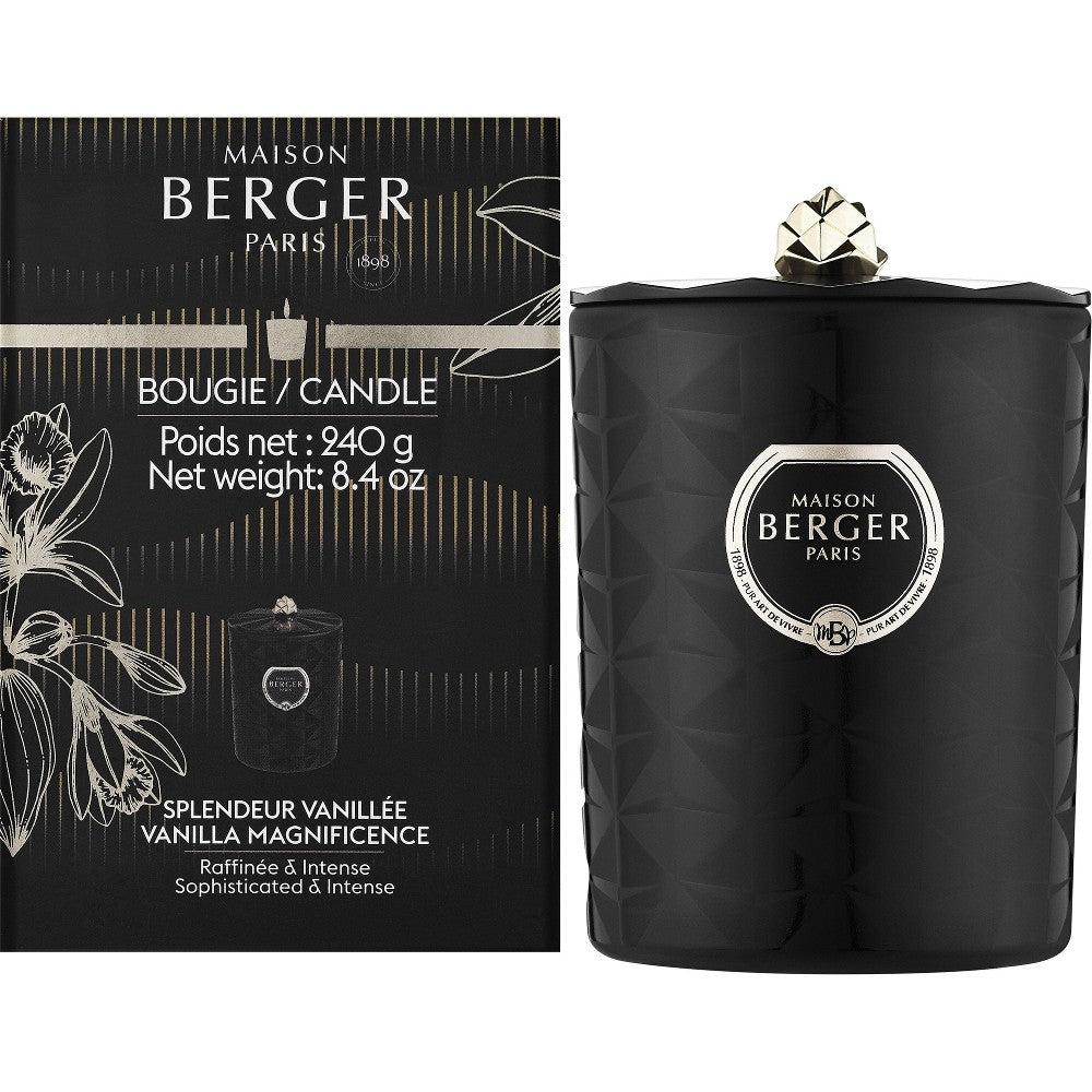 Maison Berger Paris Kali Black Magnificent Vanilla Magnificence 240 g — Scented Candle 
