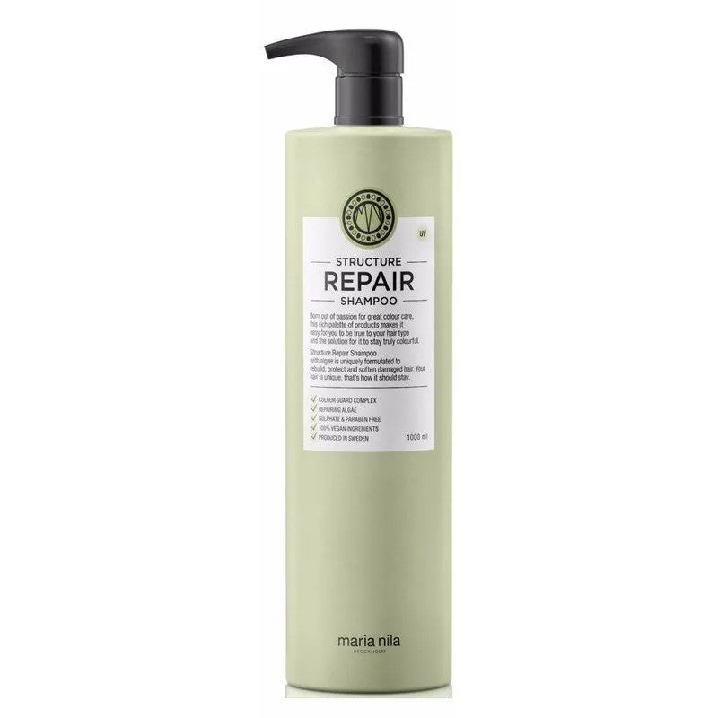 Maria nila Shampoo kuivien ja vaurioituneiden hiusten rakenteen korjaamiseen Tilavuus: 1000 ml