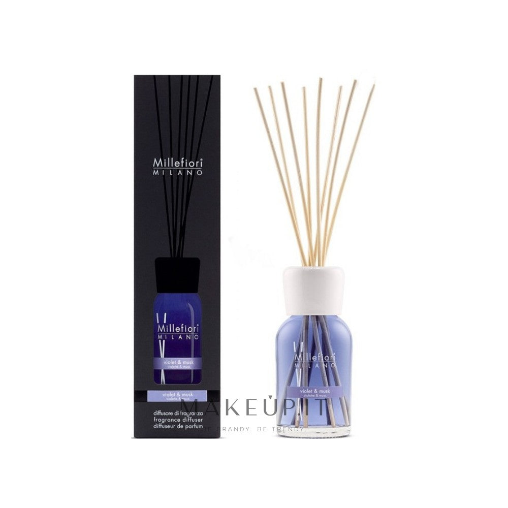 Millefiori Milano Diffusore Natural Violet &amp; Musk 500 ml — Diffusore