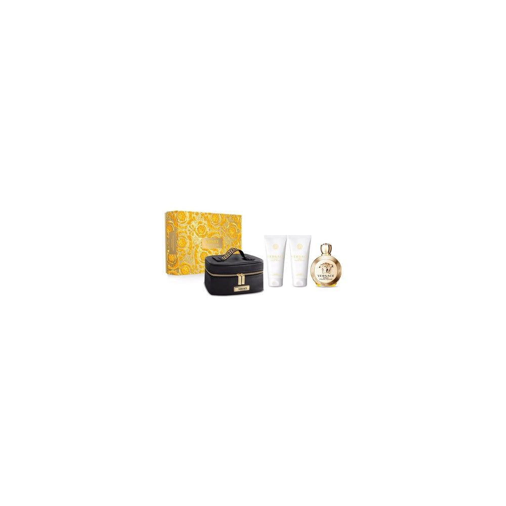 Versace エロス フォー ウィメン - EDP 100 ml + シャワージェル 100 ml + ボディローション 100 ml + 化粧ポーチ