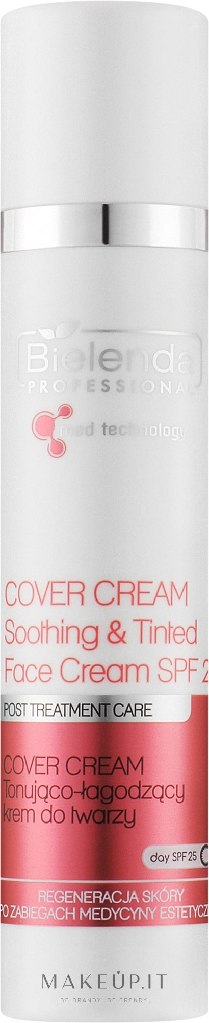 Crema viso e contorno occhi lenitiva Bielenda Professional Soothing &amp; Tinted Face Cream SPF25 100 ml