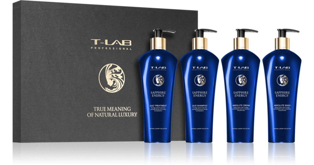 T-LAB Professional Sapphire Energy Geschenkpackung (für Haar und Körper) 4-tlg