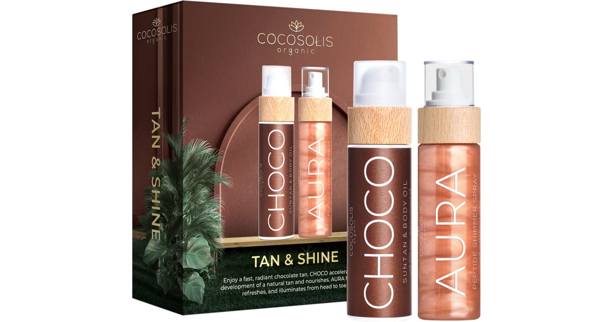 COCOSOLIS Tan &amp; Shine presentförpackning för att framhäva solbrännan 