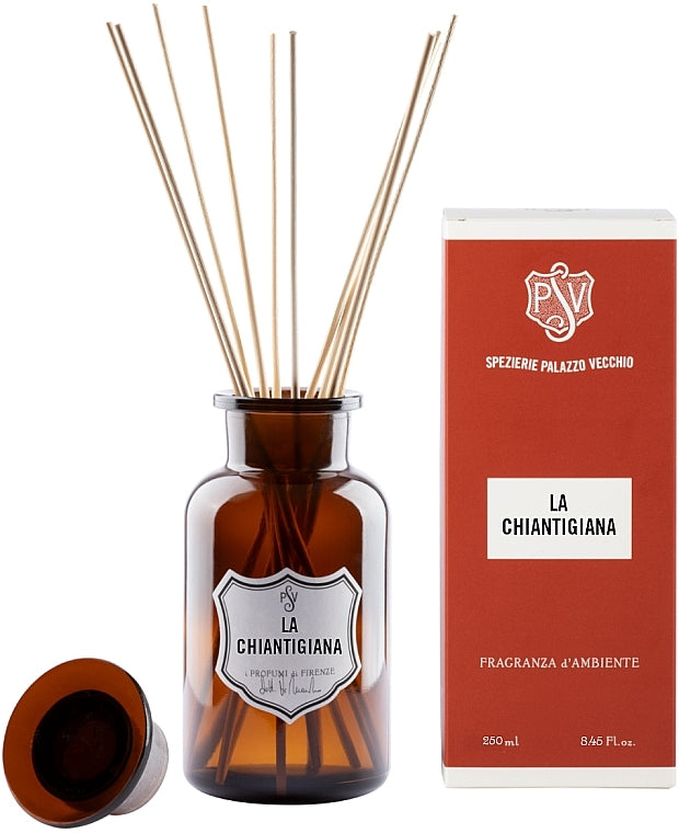 Diffusore di aromi con bastoncini "La Chiantigiana" Spezierie Palazzo Vecchio I Profumi Di Firenze 250 ml