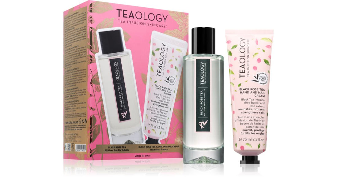 Teaology 블랙 로즈 여성 선물 상자 세트 2개