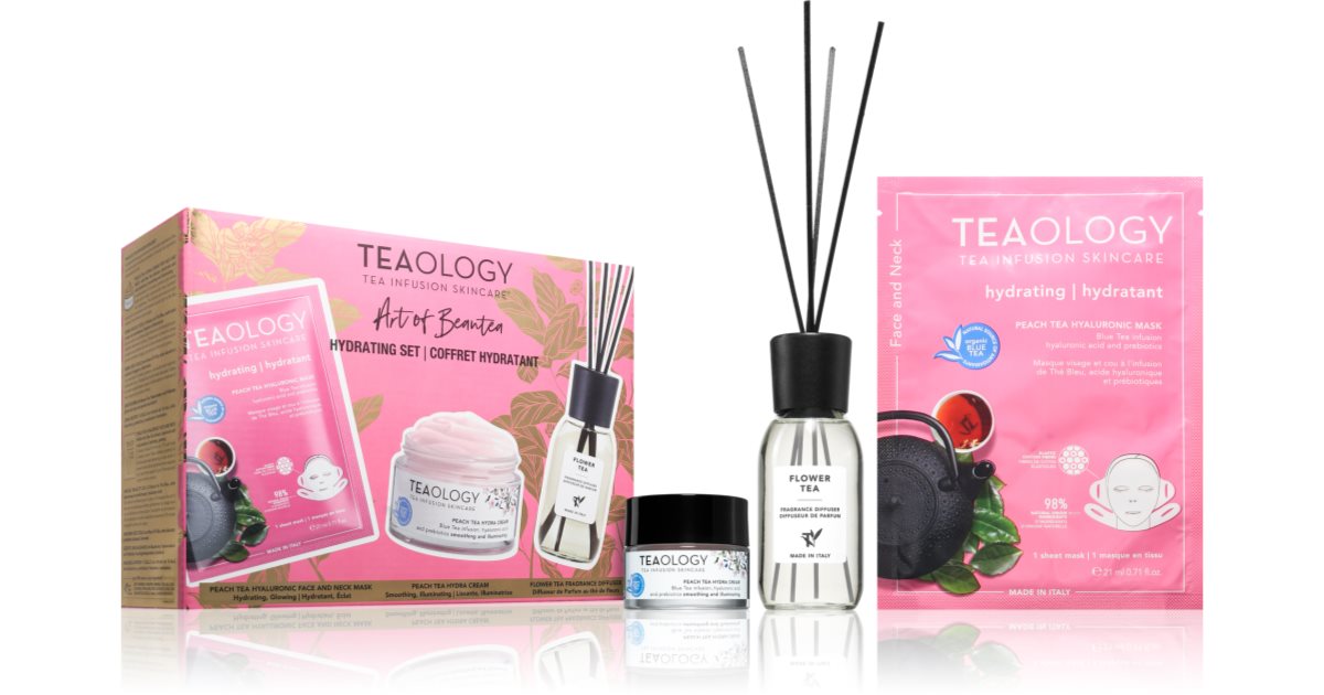 Teaology Peach Tea Hydrating Set dárkové balení 3 ks