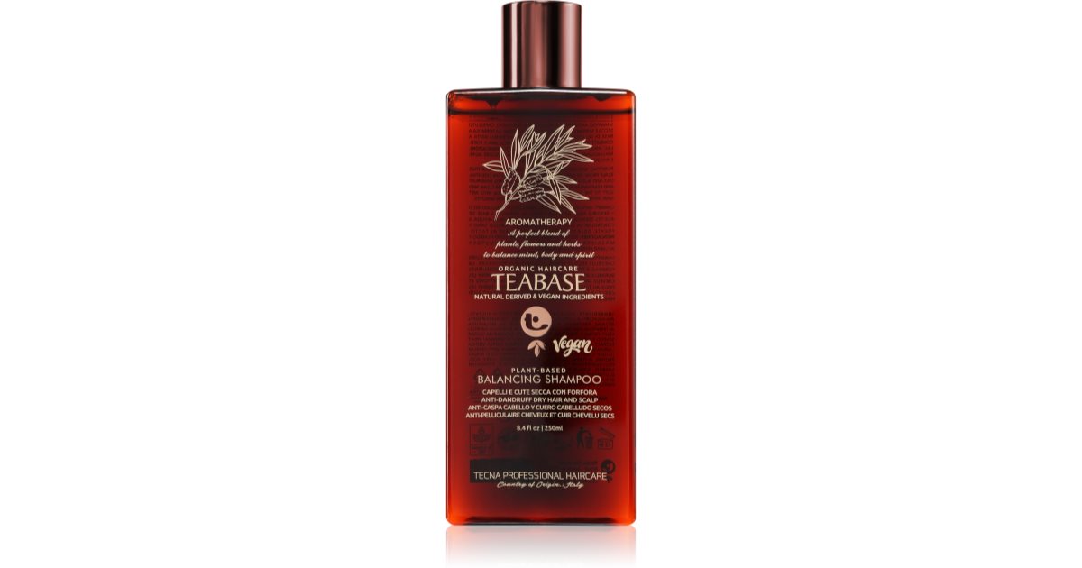 Tecna Teabase Balancing Strengthening Shampoo för skadat hår 250 ml