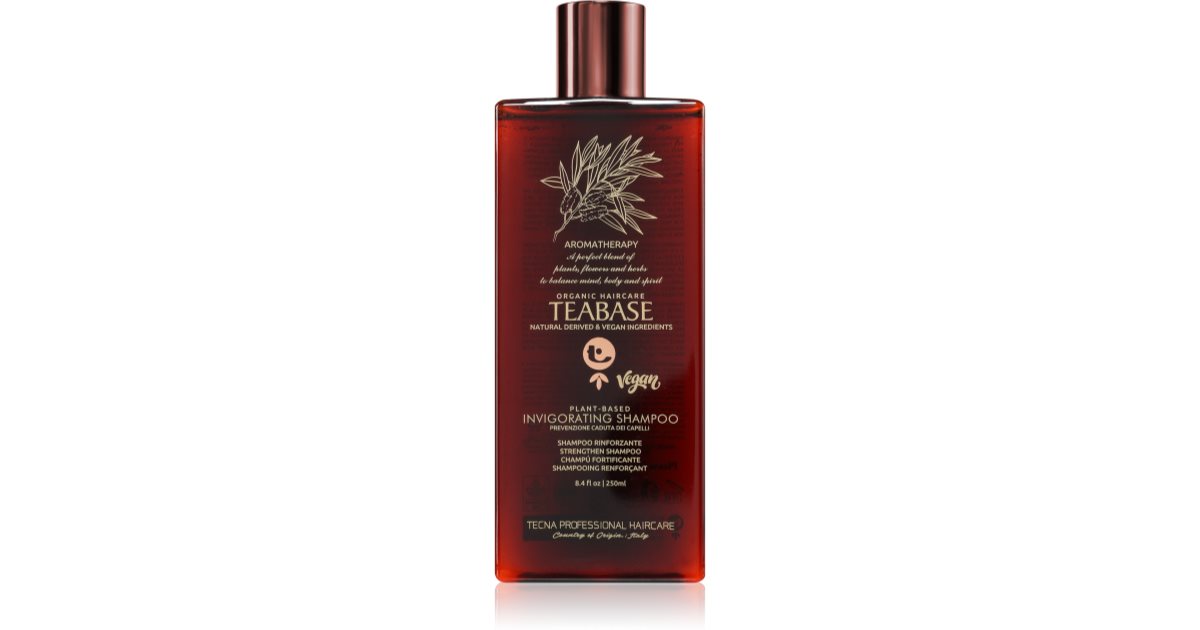 Tecna Teabase Shampoo tonificante stimolante della crescita dei capelli 250 ml