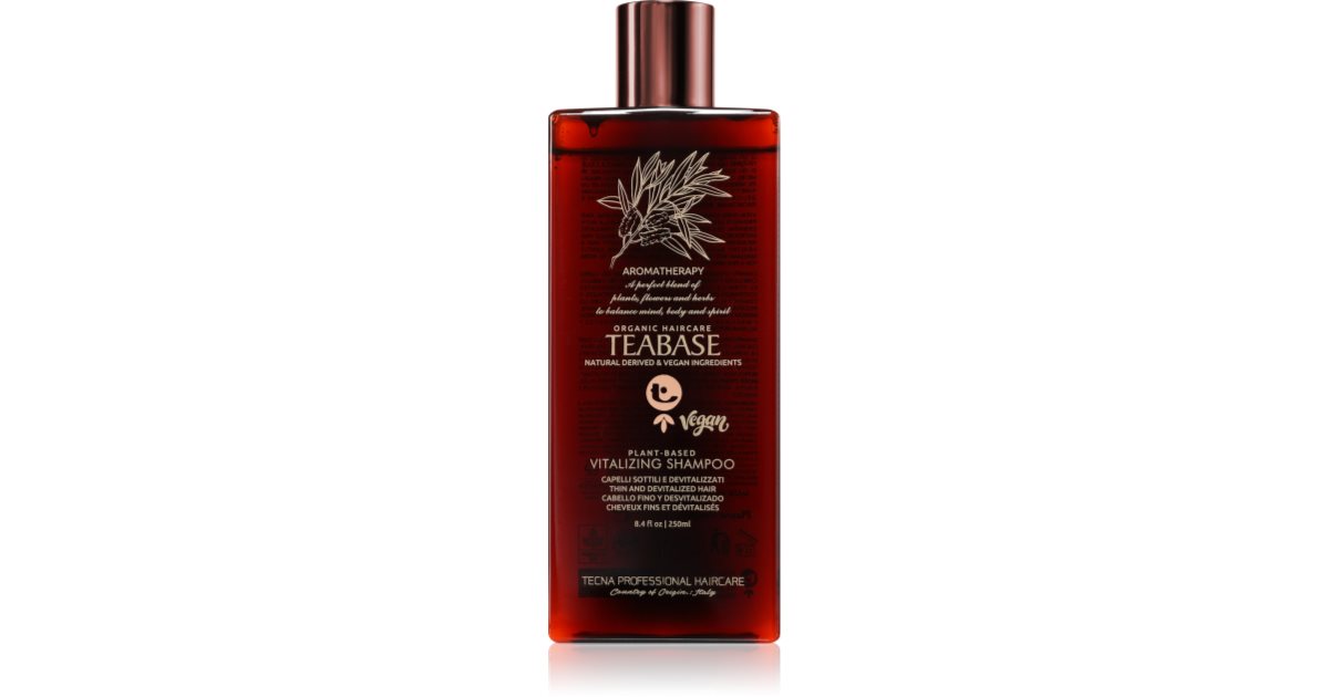 Tecna Teabase Vitalizing Shampoo ohuille, heikoille ja hauraille hiuksille 500 ml