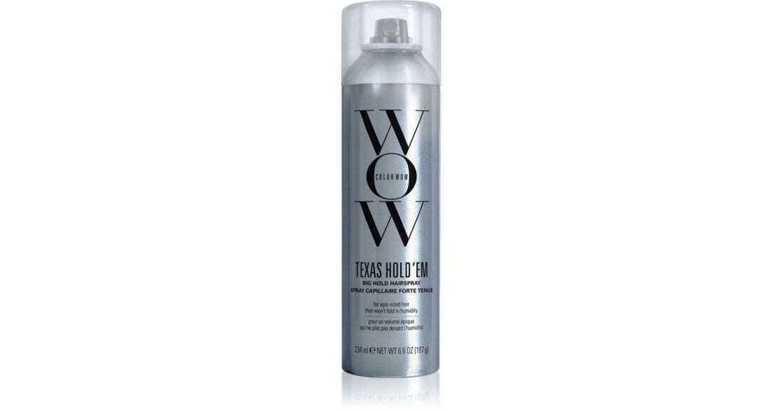 Color WOW Texas Hold ‘em lacca per capelli forte con fattore di protezione UV 234 ml